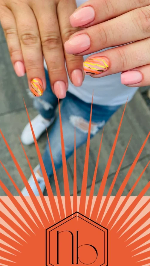 Zomerse pastel nail art